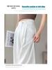 2026 Summer Women's High-Waisted Linen Wide-Leg Pants - Ice Silk Cotton Blend, Lightweight and Casual.