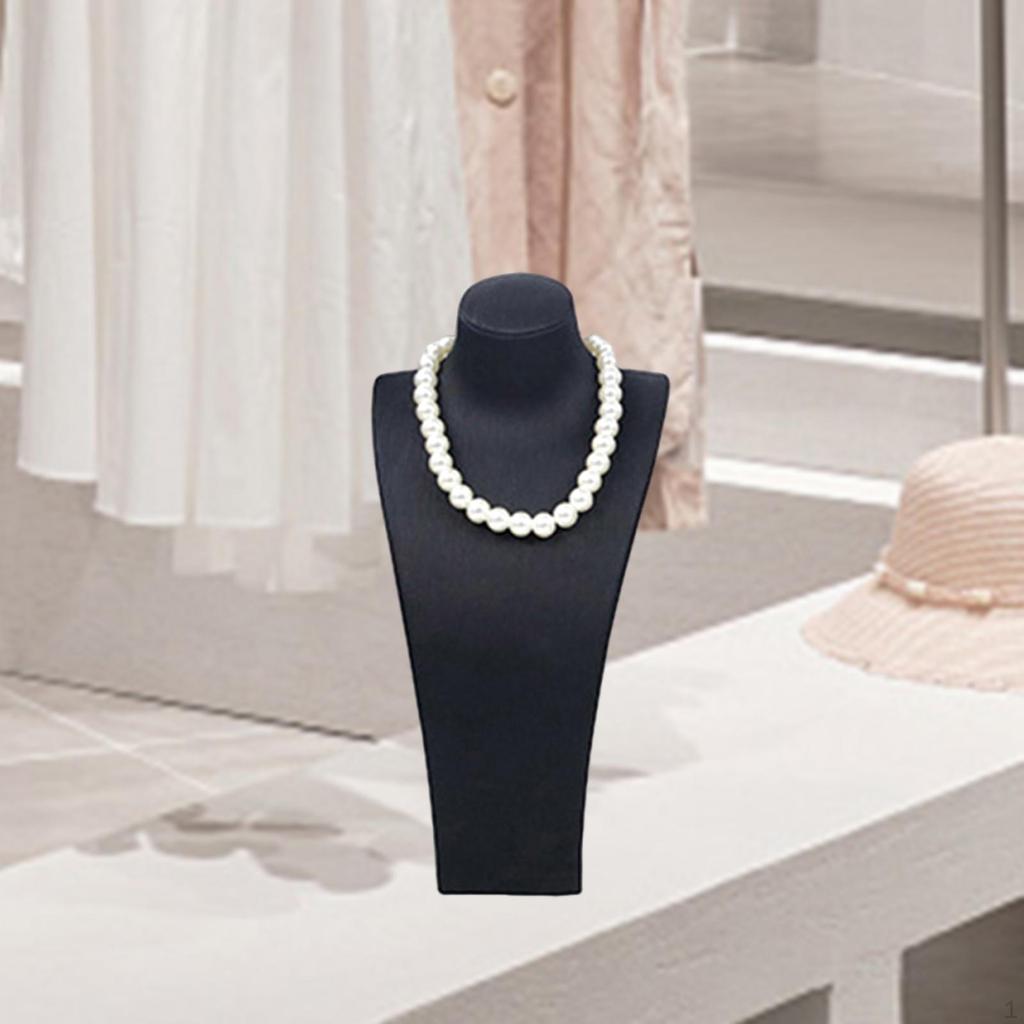 Necklace Bust Display Stand Jewelry Holder Selling Shop Use Photo Prop Decorative