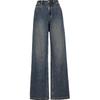 ONLY Women's 2025 Summer High-Waist Relaxed Straight-Leg Denim Jeans