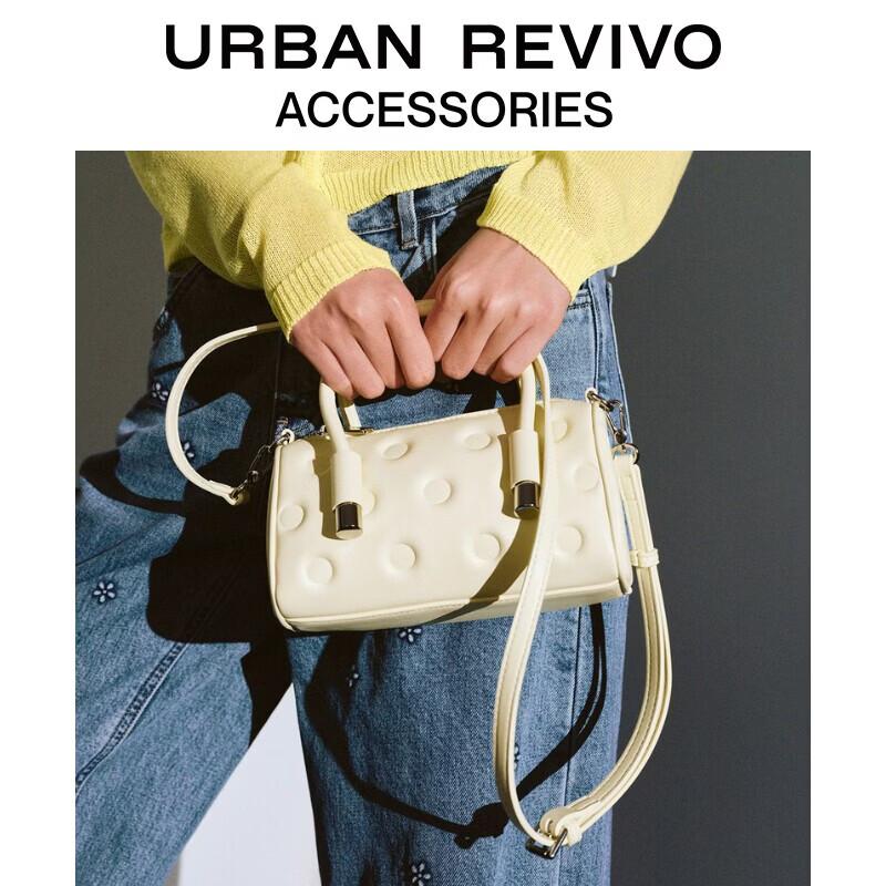 URBAN REVIVO Women s Pastel Polka Dot Crossbody Bag One Size