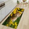 1Pcs Cute Cat Pattern Floor Mat Modern Kitchen Polyester Rug Non-Slip Colorful Indoor Carpet, For Home Bathroom Bedroom Living Room Decor