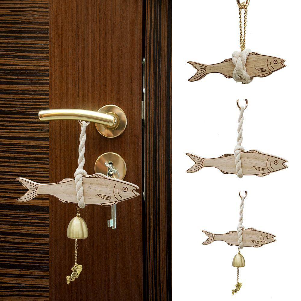 

Ultra-thin Fish Car Ornament Wall-mounting Wall Art Hangable Car Interior small+bell