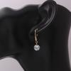 Dangle Drop Earrings Lady Elegant Fashion Noble Zircon Crystal Earring For Women Jewelry Dainty Boucle Mujer Brincos