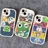 Keroro Frog Cool Gunsou Sergeant Phone Case For IPhone 16 15 14 13 12 11 Pro Max Plus Leather Shockproof Cover