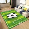 Tappeto Campo da Calcio,Tappeto,Soggiorno,Camera da Letto, Antiscivolo,Tappeto Quadrato