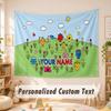 Custom Name Text Tapestry,Mr. Men & Little Miss Boho Wall Hanging, Decorative Backdrop Tapestry For Room