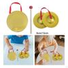 Gong Instrument Mini Finger Cymbals Percussion Brass with Mallet for Parties