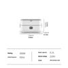 Electric Lunch Box Double Layer Insulated Food Heater for Dormitory Kitchen Office Travel Food Storage Container