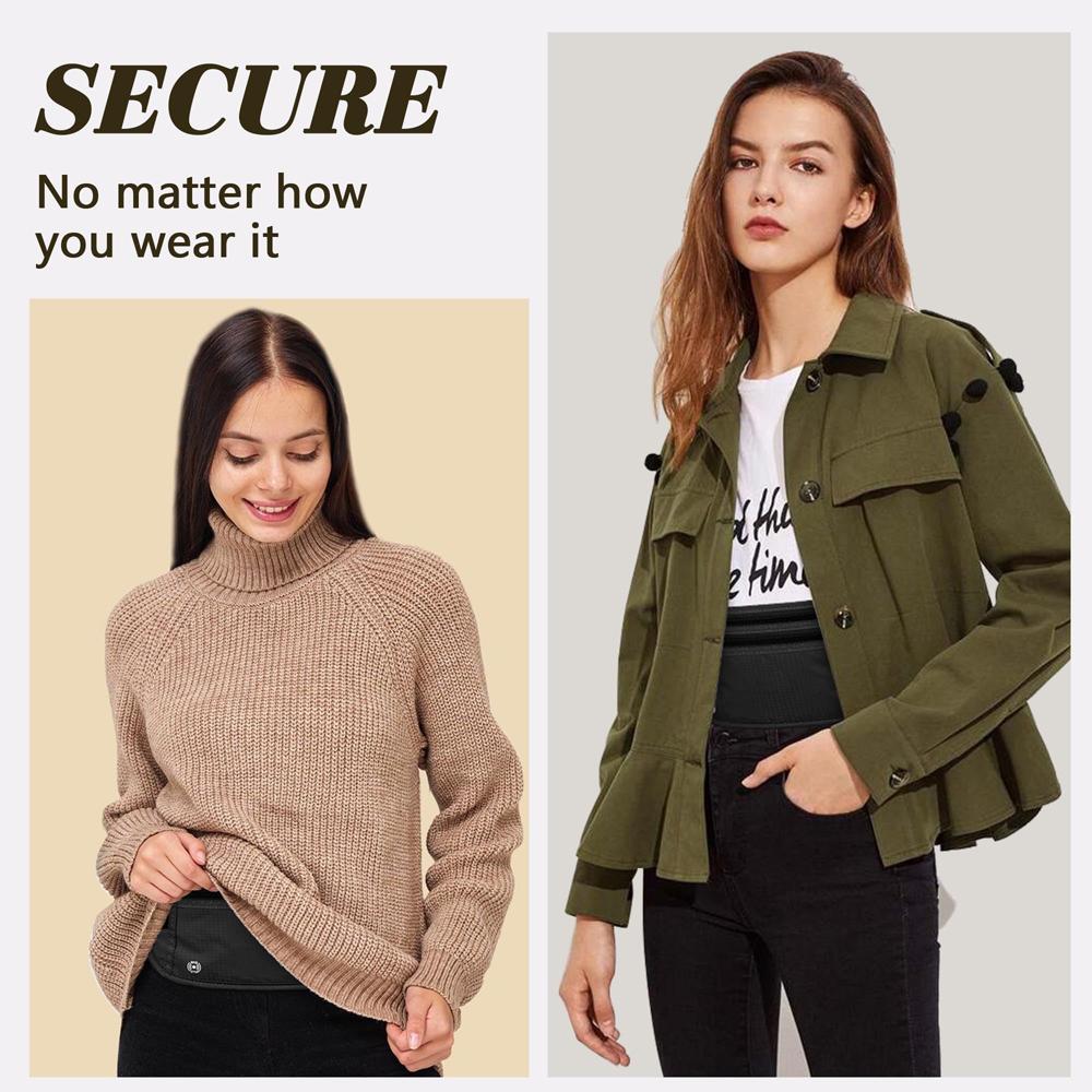 Hırsızlığa Karşı RFID Korumalı Seyahat Fanny Paketi Pasaport Tutucu İnce Seyahat Cüzdanı Kadınlar ve Erkekler için