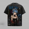 Hot Anime Re ZERO Rem Kawaii Graphic Tee Men Women Short Sleeve Clothing Washed Cotton Tshirt Casual T-shirt Harajuku T Shirt