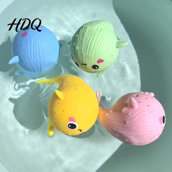 Durable Stress Ball Squeeze Toy Whale Shape Slow Rebound Decompression Relief Bright Color Desktop Ornament Sensory Fidget