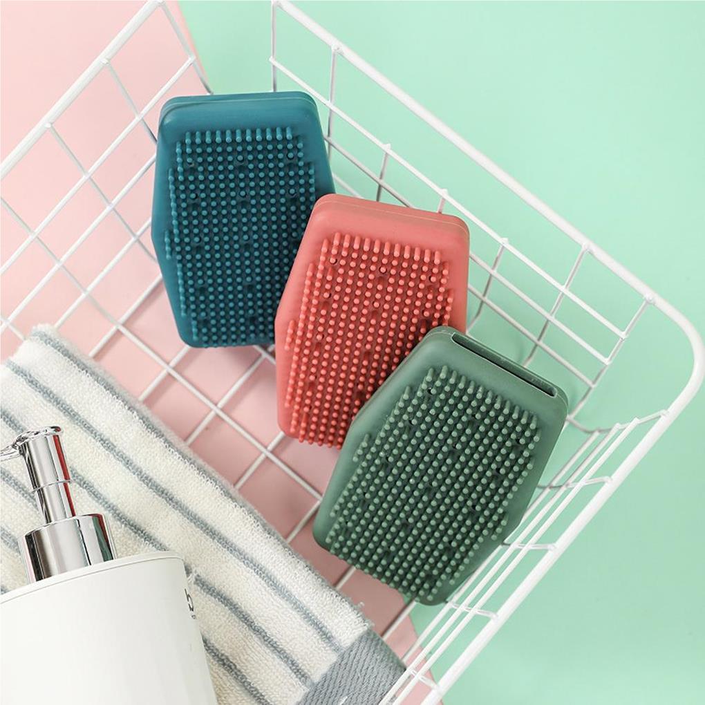 Silicone Bath Brush Home Women Men Shower Exfoliator Skins Massage Scrubbers Exfoliating Massage Brushes Accessory