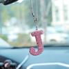 Rhinestone Bow Polymer Clay Rearview Mirror Ornament for Women