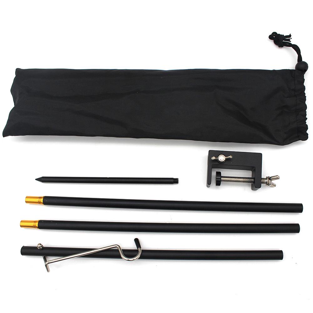 Portable Aluminum Camping Light Stand - Folding Outdoor Lamp Pole