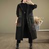 Women's Hooded Long Sleeve Solid Color Denim Coat Straight Leg Loose Fit Casual Midi Coat