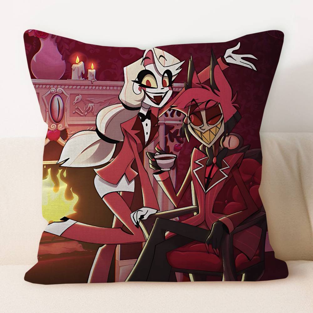 H-Hazbin Hotel Cartoon Cushion Cover 30x50 Polyester Sofa Cushions Decorative Throw Pillows Home Decoration Pillowcover