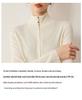 Lekasha Women's Slim Fit Stand-Up Collar Knit Cardigan - High-Quality Imitation Wool, Zipper, for Autumn/Winter.