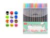 24 Color Metallic Double-Ended Wide Tip Water-Based Erasable Paint Marker Pen for Art