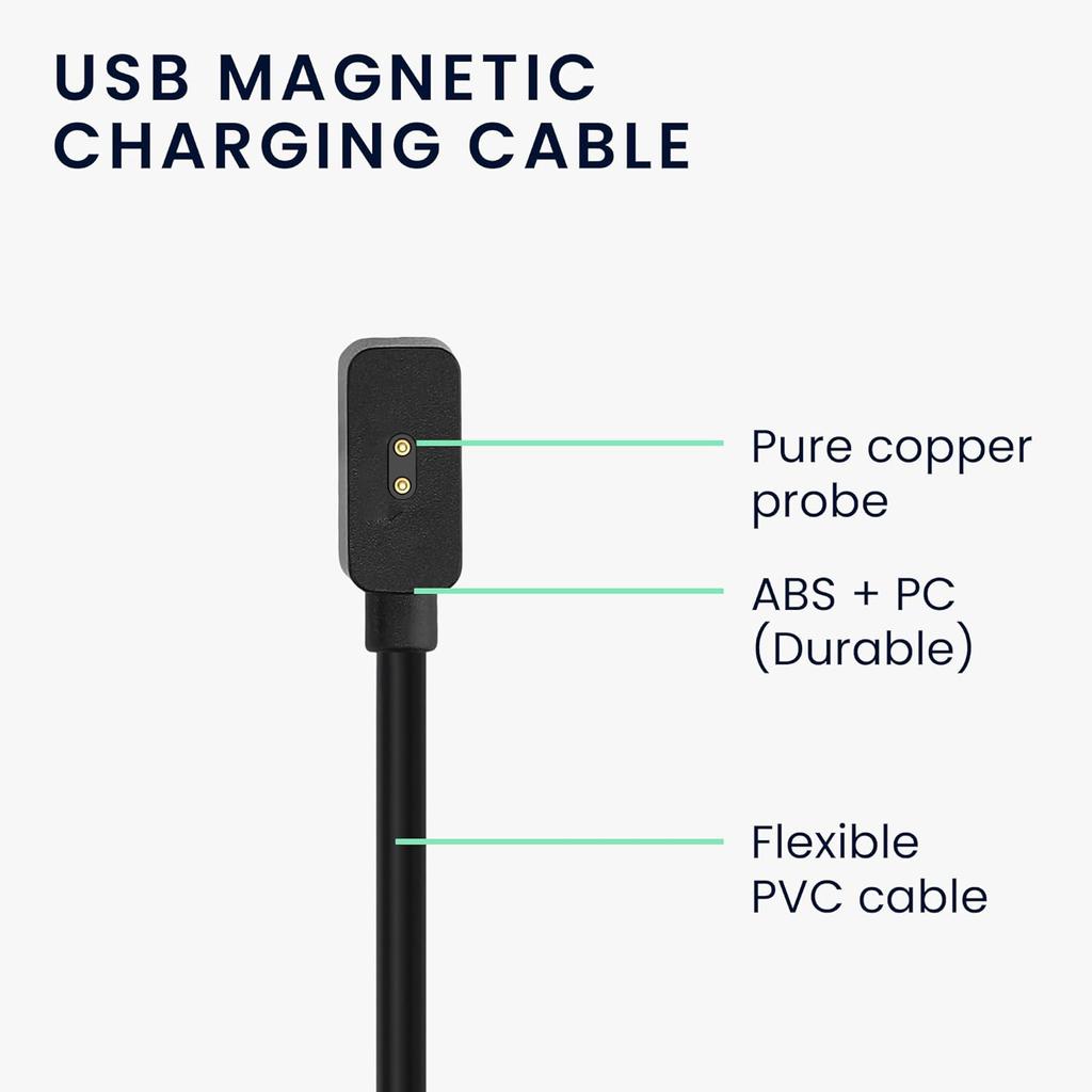 USB Magnetic Charger Cable For Redmi Watch 4 3 Band 2 Charging Cradle Adapter Data Dock For Xiaomi Mi Band 8 Pro Chargers Line