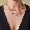 Qiong Yao Ocean Series Rhinestone Pendant Necklace & Hand Foot Chain Jewelry Set