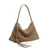 A High-end and Elegant Single-shoulder Bag Made of Cowhide, A Large-capacity Commuter Tote Bag