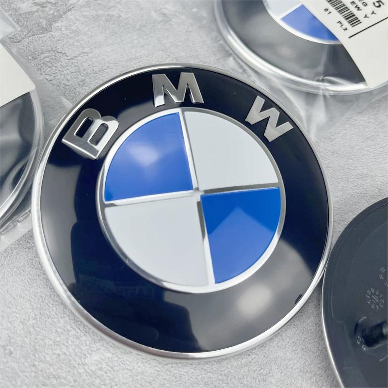 74mm 82mm BMW Hood Trunk Emblem Badge Sticker Fit E30 E36 E39 E46 E60 E87 E90 G20 Auto Exterior Accessory LU3