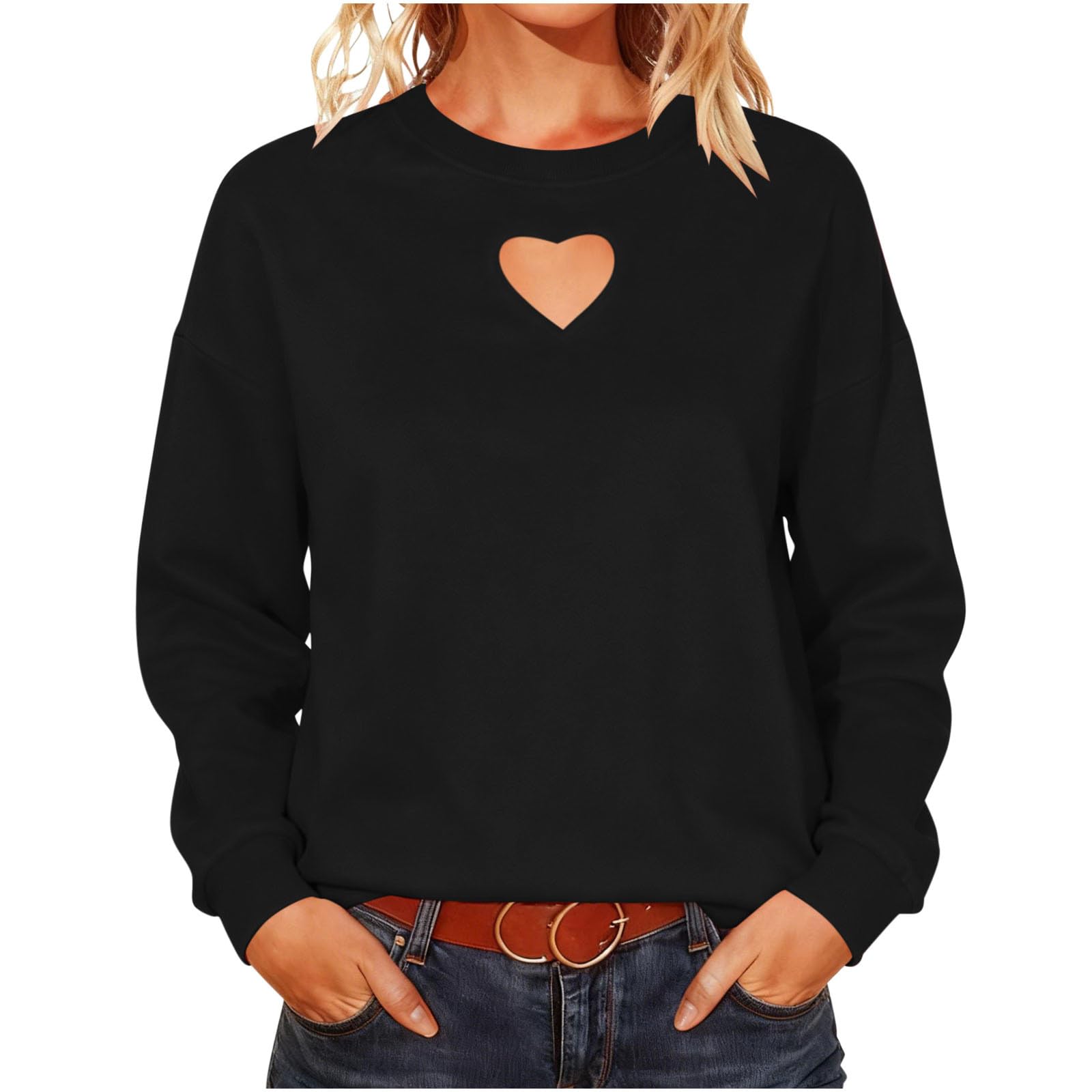 

Fashionable women s casual tops and sweatshirts M чорний