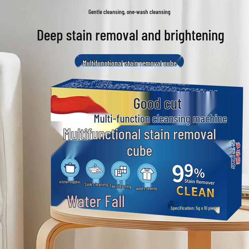 Magic Cube Effervescent Cleaner: All-in-One Active Oxygen Tablet for Kitchen, Bathroom, and Laundry