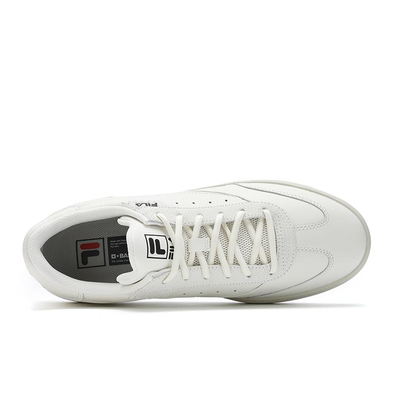 New FILA HOVERCRAFT Abrasion Resistant Low Top Skateboard Shoes Men's Coconut Milk White F12M513201FCO