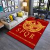 Roman Eagle SPQR Red Carpet Suitable As a Non-slip Mat for the Living Room or Bedroom Sofa