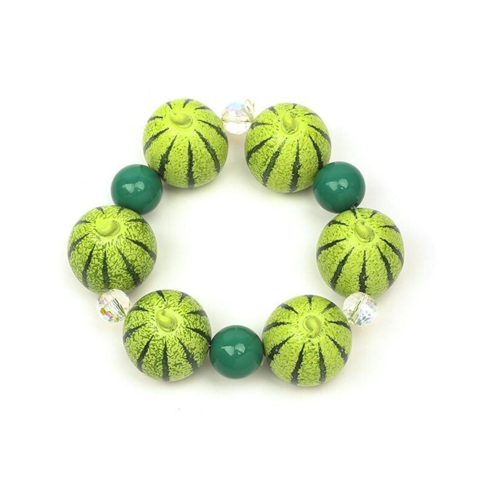Resin Fruit Beaded Bracelet Colorful Beaded Bracelet Unique Exaggerated Bracelet Women
