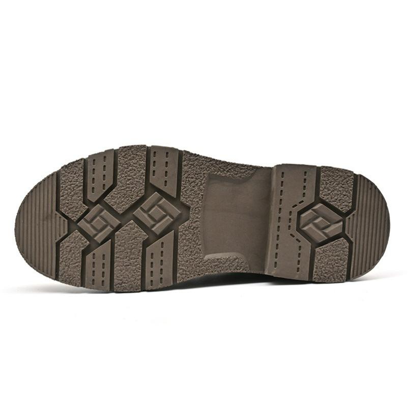 Large Size Retro Leather Shoes Men's Trend Casual Shoes Men's Outdoor Sneakers Men's Casual Leather Shoes