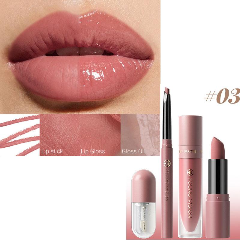 1PC Waterproof Lip Glaze 8 Colors Velvet Matte Long-lasting Transfer-proof Easy Application Matte Lip Gloss
