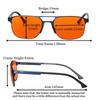 SHINU Blue Light Blocking Glasses Red Orange Lens for Better Sleep Gaming Husband Gift Double Bridge Men Eyewear