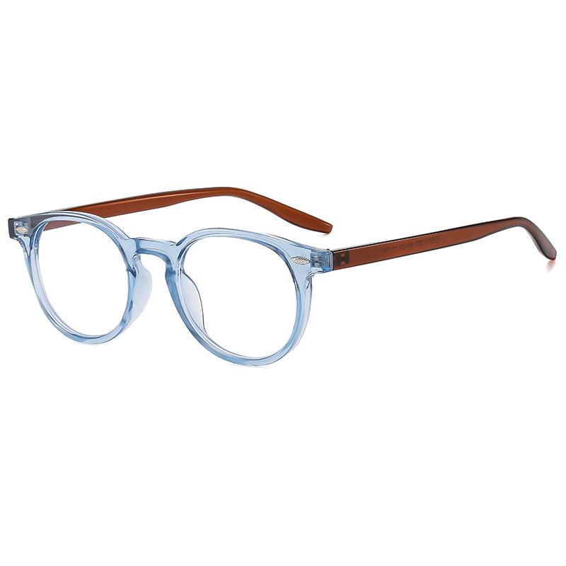 

Latest Oversized Rivet Circular Eyeglasses Gradient Color Glasses Spectacle Frame Frame Womens Classic Large Frame Eyewear for Men Ladies