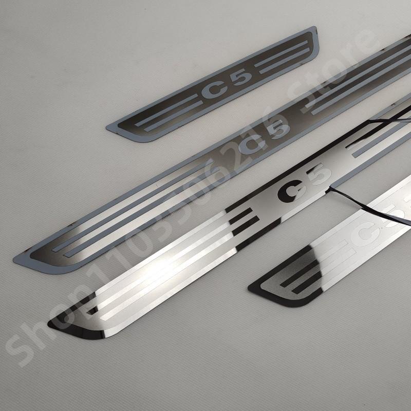 Voor Citroen C5 2010-2016 Roestvrij Staal Instaplijst/Dorpel Dorpel Instaplijst Welkomstpedaal Auto-styling