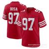 NFL 49ers Football Jersey 13 Purdy 97 Bosa Embroidered Team Sports Fan Apparel