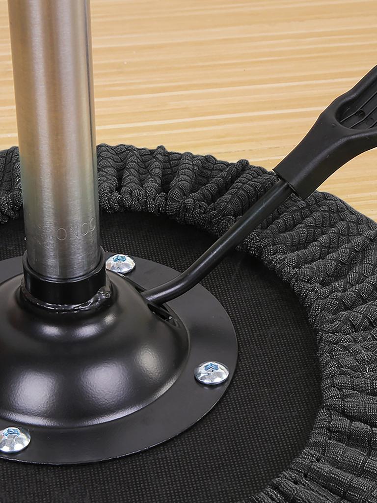 1pc Knit Solid Color Fleece Round Stool Chair Cover Elastic Stretchable for All Seasons Home Decor