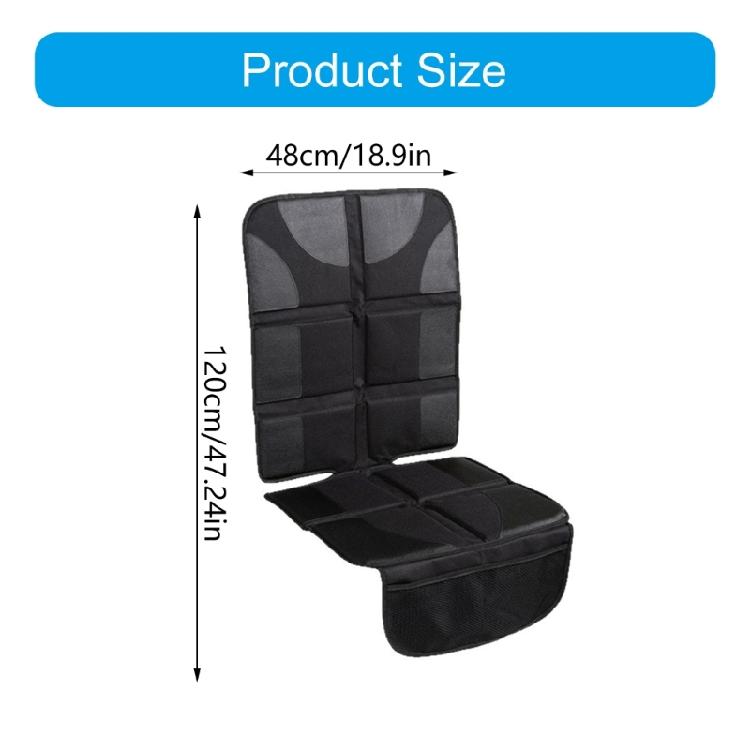 Thick Padded Car Seat Covers Waterproof Oxford Materials Nonslip Backing With Storage Pockets Protection For Child Seat