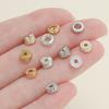 5pcs Metal Spacer Beads with Star and Moon Patterns for Jewelry Making and Crafting Accessories Suitable for Bracelets Necklaces and DIY Projects
