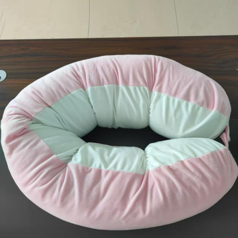 Multi-Functional Pea Bolster Pillow for Girls and Pregnant Women, Full-Body Support for Side Sleeping and Leg Clamping
