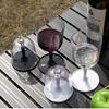 Resin Travel Wine Glasses Lightweight Detachable Plastic Wine Glasses Fall Resistance Shatterproof Reusable For Camping Outdoor