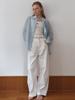 Elssibeui Cotton Curved White Jean_White