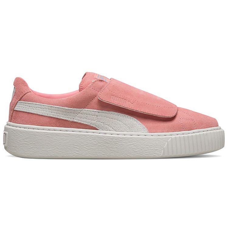Puma Platform Strap Low-Top Sneakers Women Sneakers Pink White 365224-01