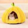 All-Season Cat & Dog Bed: Pumpkin-Shaped Cozy Nest for Pets