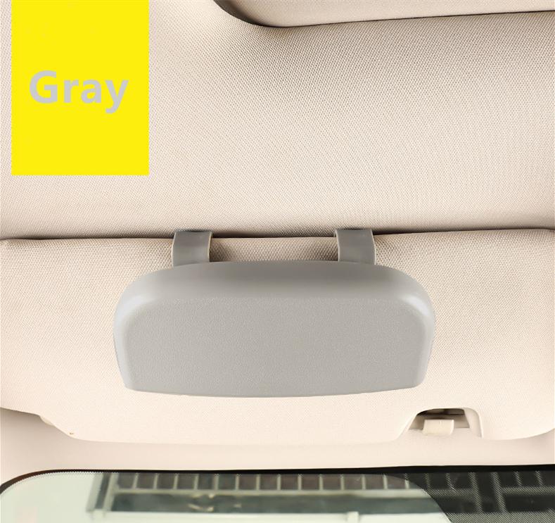 

Держатель для очков, магнитный автомобильный солнцезащитный козырек, чехол для очков, органайзер, коробка для хранения очков, держатель козырька, солнцезащитный козырек, автомобильный держатель для очков серый