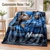 Kendrick Lamar Custom Name Flannel Throw Blanket Soft Warm for Sofa Bed Indoor Home Use