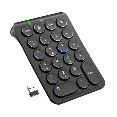 IClever Ziffernblock Kabellose Zifferntastatur Pantograph Aufladen Ultradünn Tab-Taste enthalten Leicht zu tragen Kabelloser Nummernblock Einhandgerät