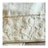 Vivienne Face Towel 25x70cm Beige Cotton Flower Series Lace Embroidery Hand Towel
