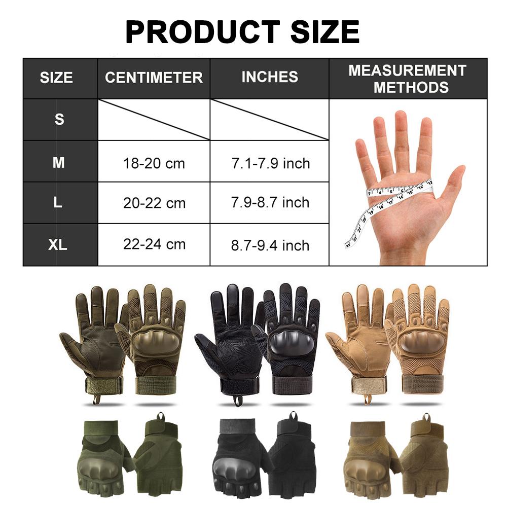 Military Tactical Gloves Men's Touchscreen Motorcycle Gloves Sports Protective MTB Riding Racing Motocross Gloves Full